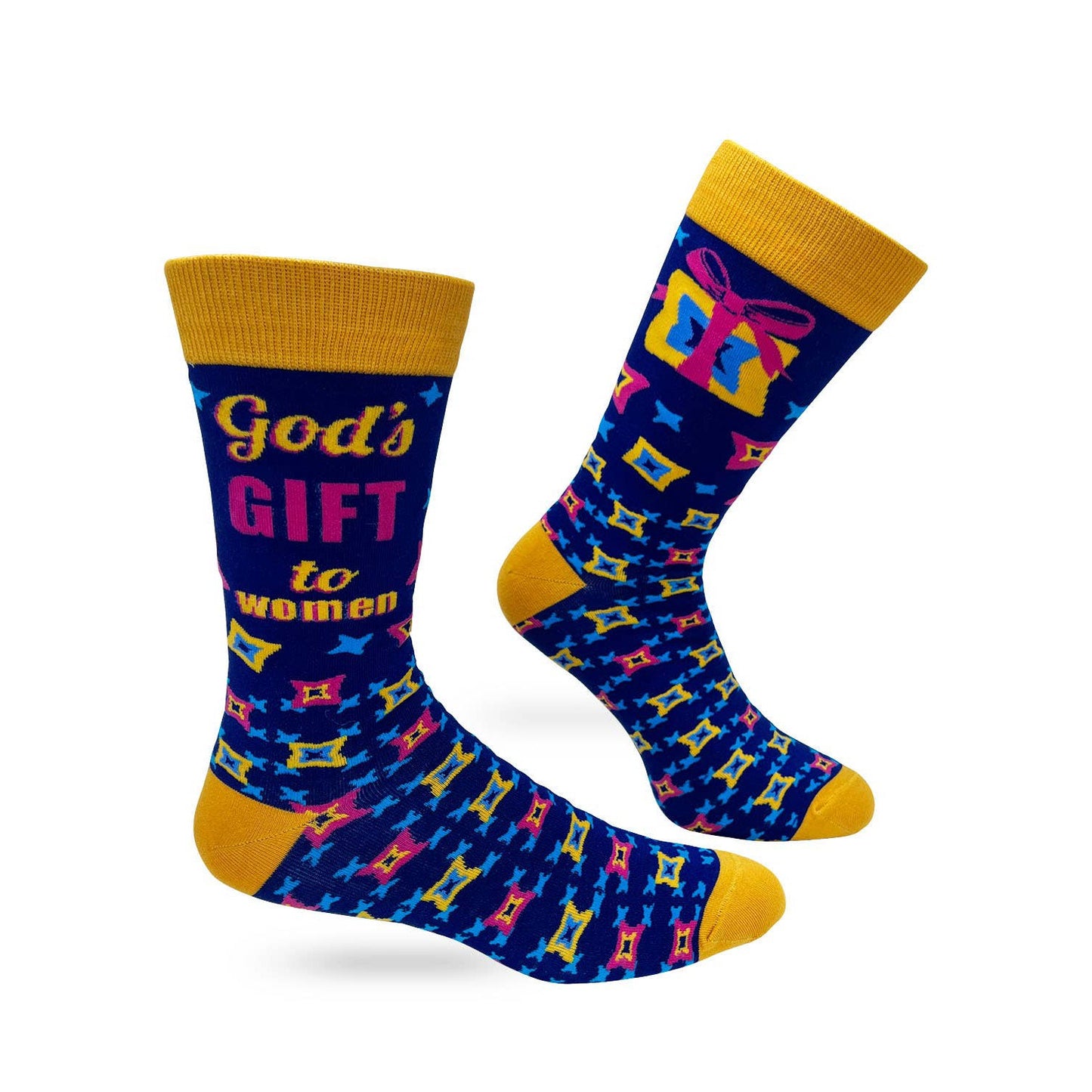 Men's God’s Gift to Women Novelty Crew Socks