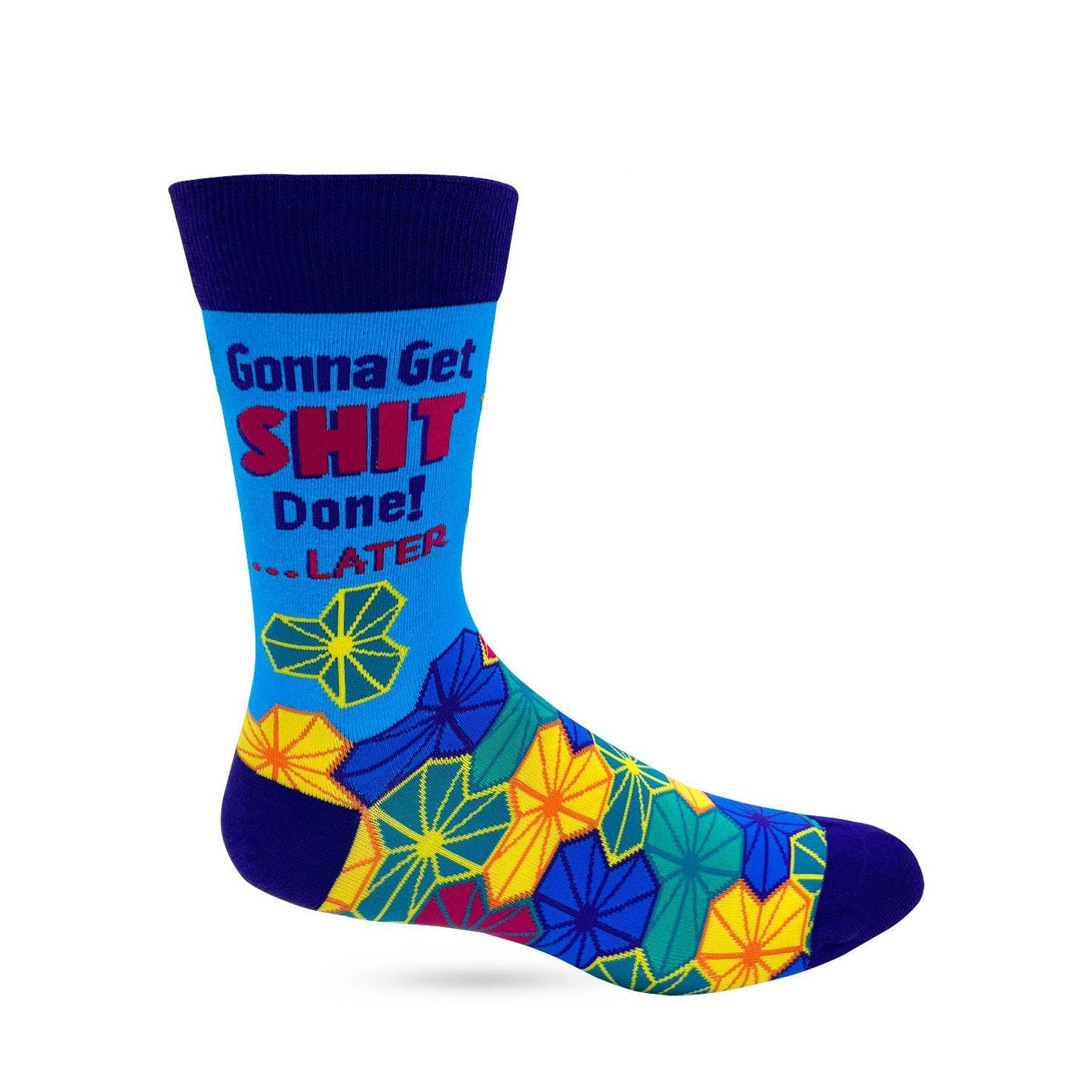 Men's Gonna Get Shit Done!.. Later Novelty Crew Socks