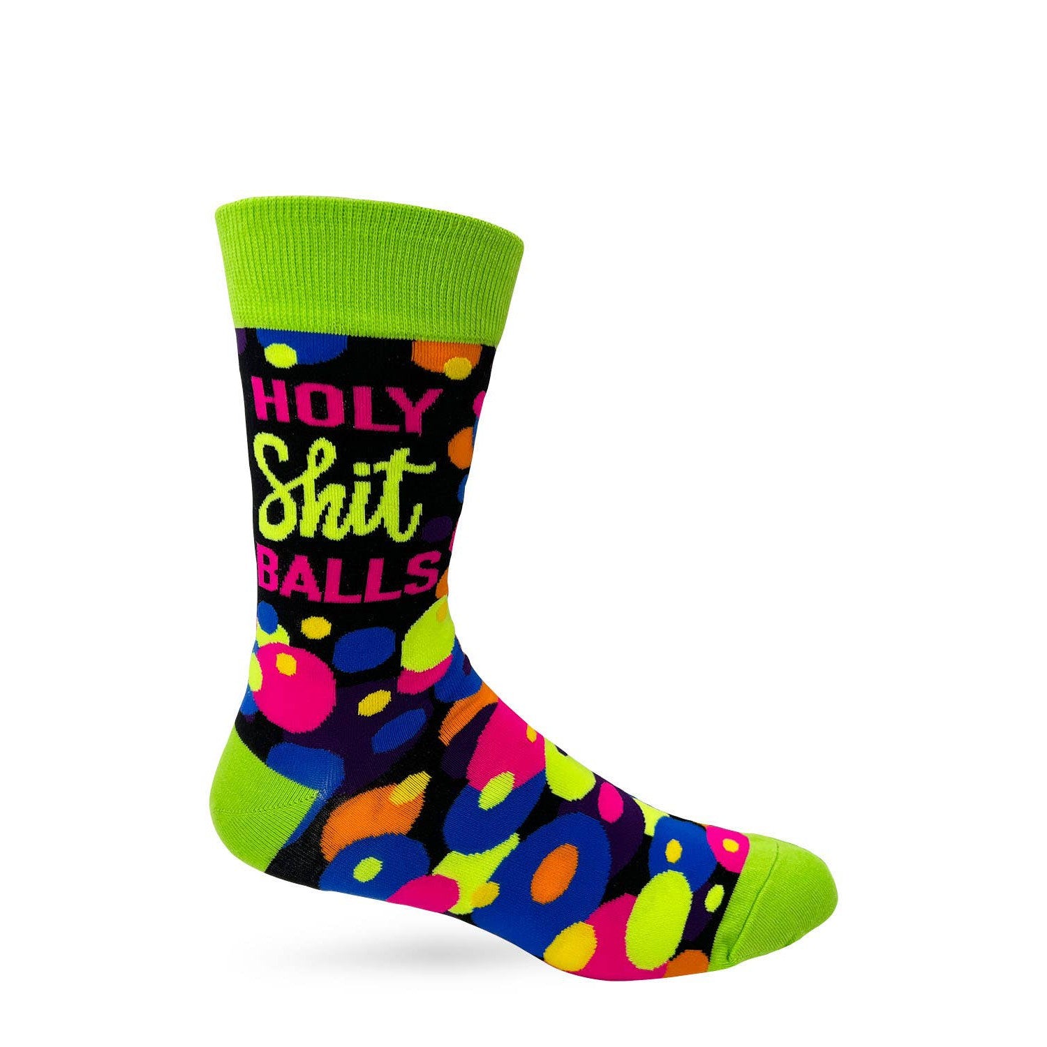 Men's Holy Shit Balls Novelty Crew Socks