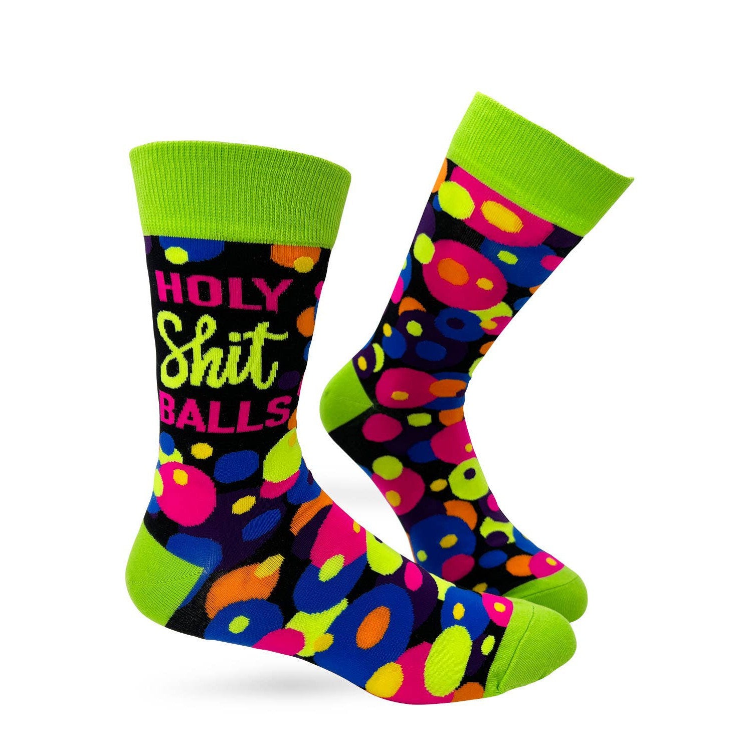 Men's Holy Shit Balls Novelty Crew Socks