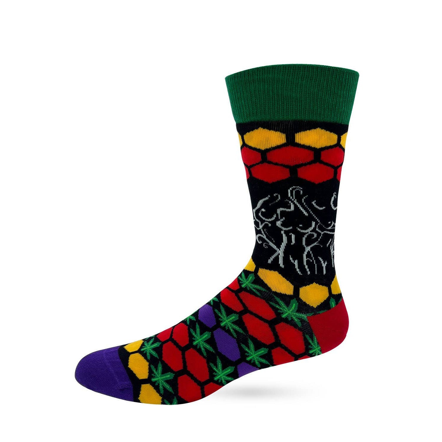 Men's I Heart Doobies & Boobies Novelty Crew Socks