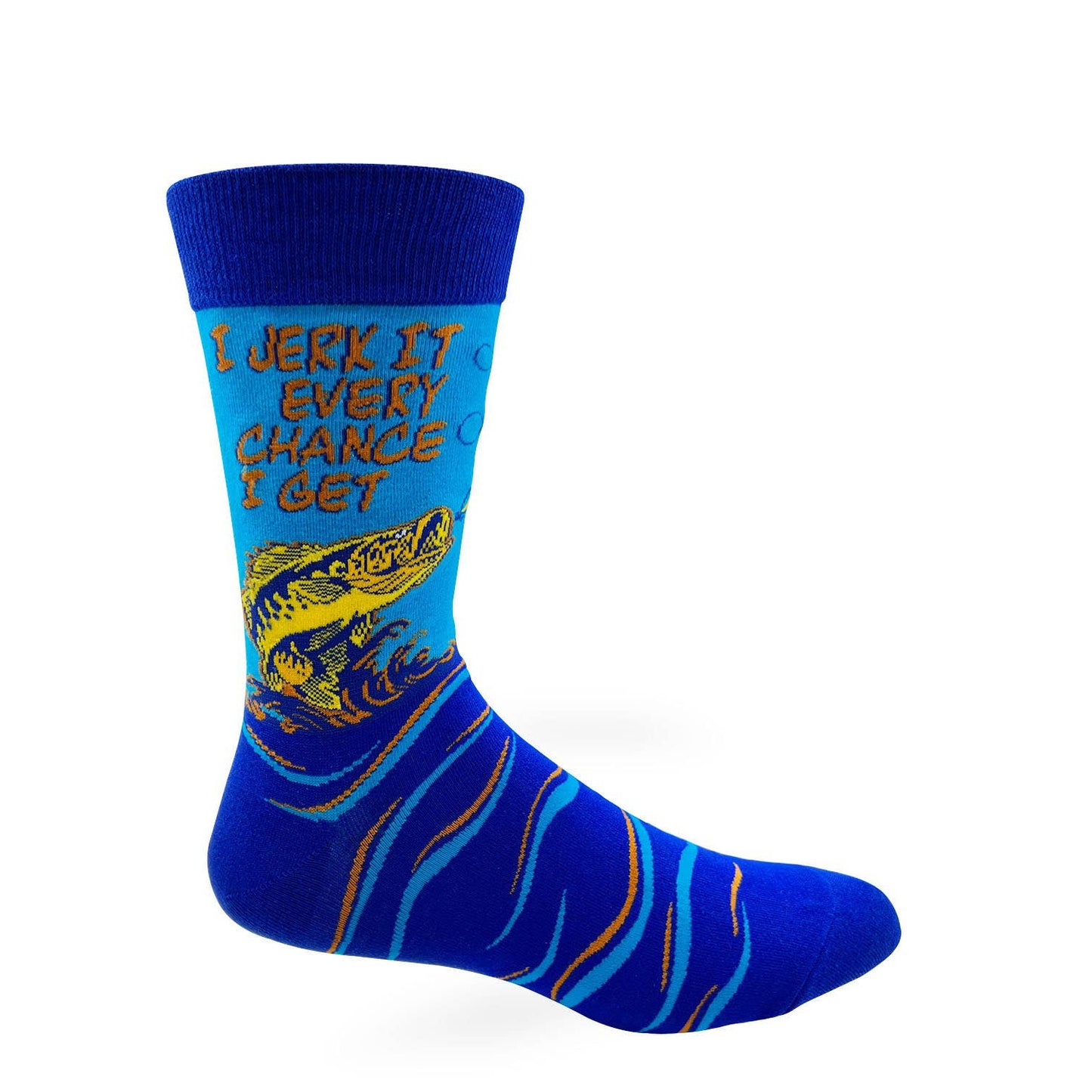 Men's I Jerk It Every Chance I Get Novelty Crew Socks