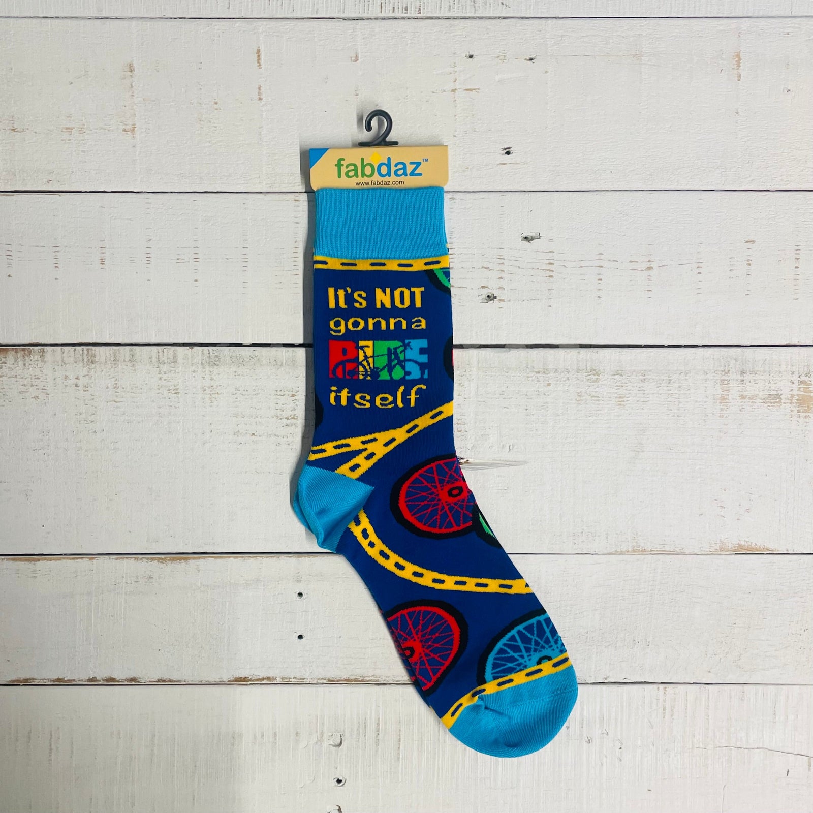 Men's It's Not Gonna Ride Itself Novelty Crew Socks