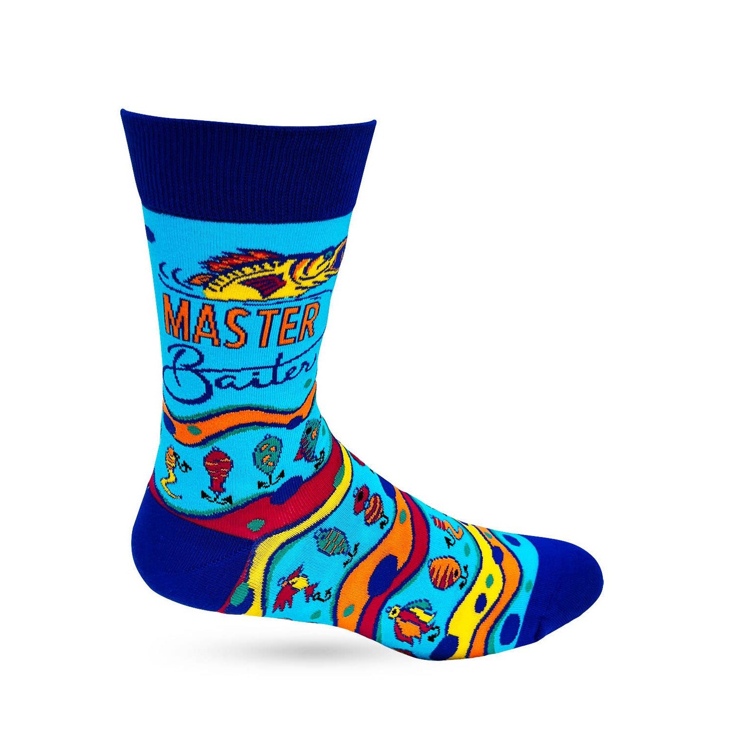 Men's Master Baiter Novelty Crew Socks