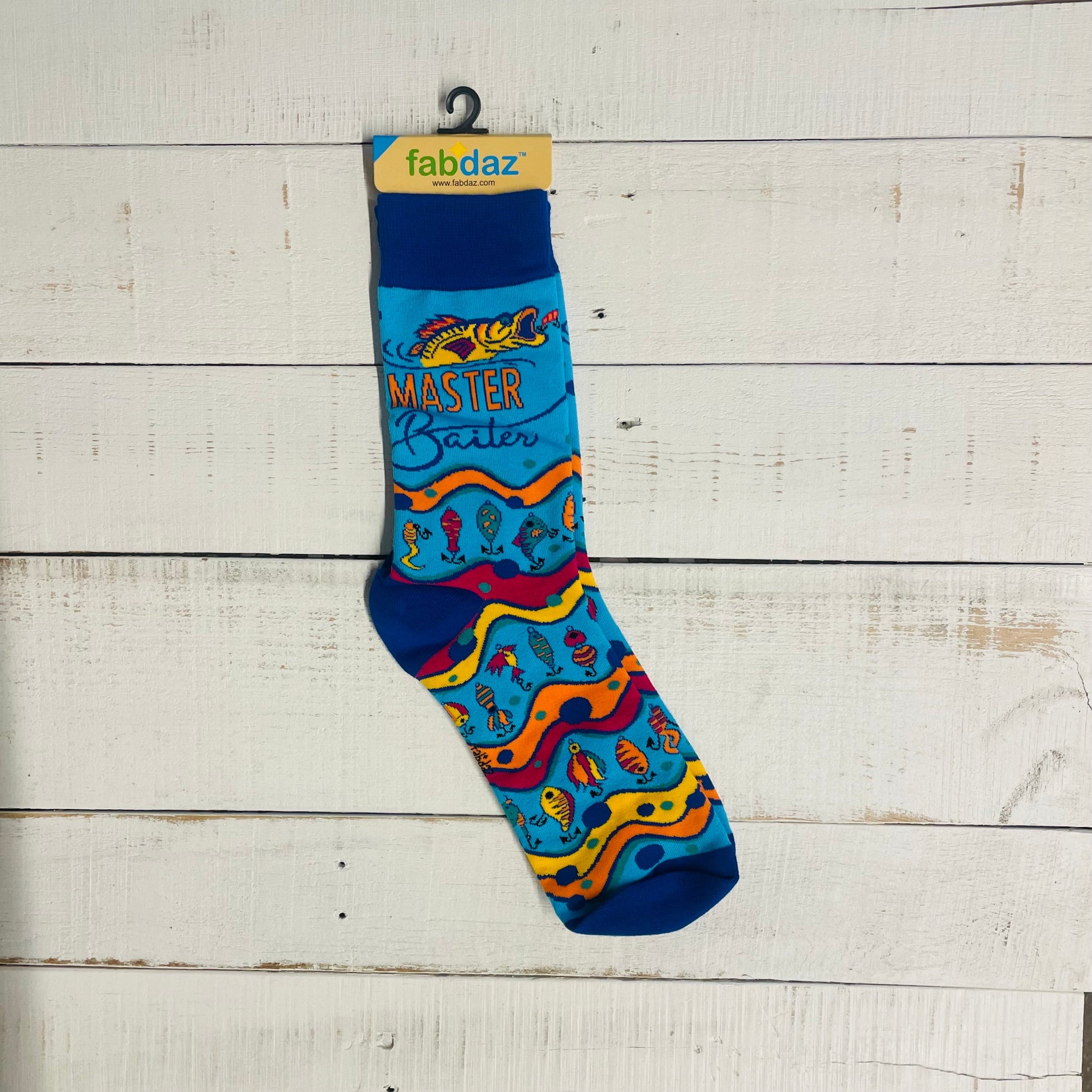 Men's Master Baiter Novelty Crew Socks