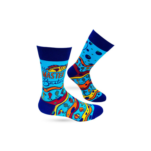 Men's Master Baiter Novelty Crew Socks