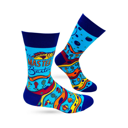 Men's Master Baiter Novelty Crew Socks