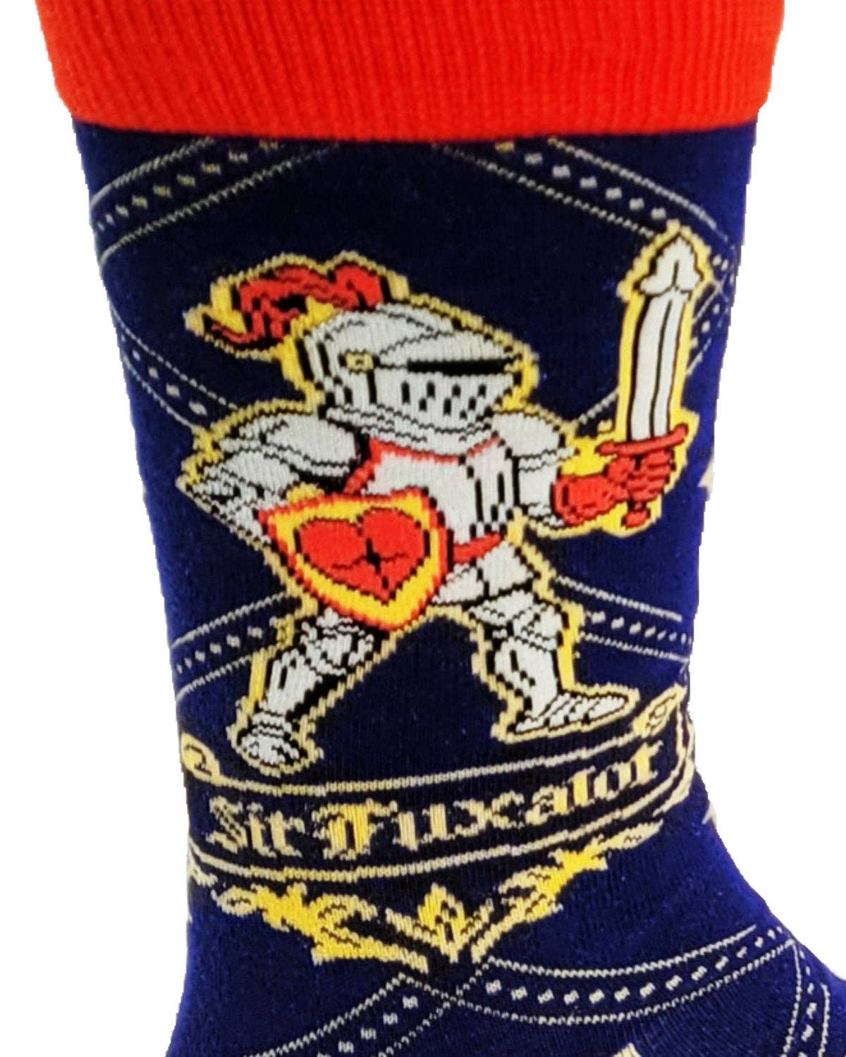 Men's Sir Fuxalot Knight Crew Socks-Fabdaz-The Bullish Store