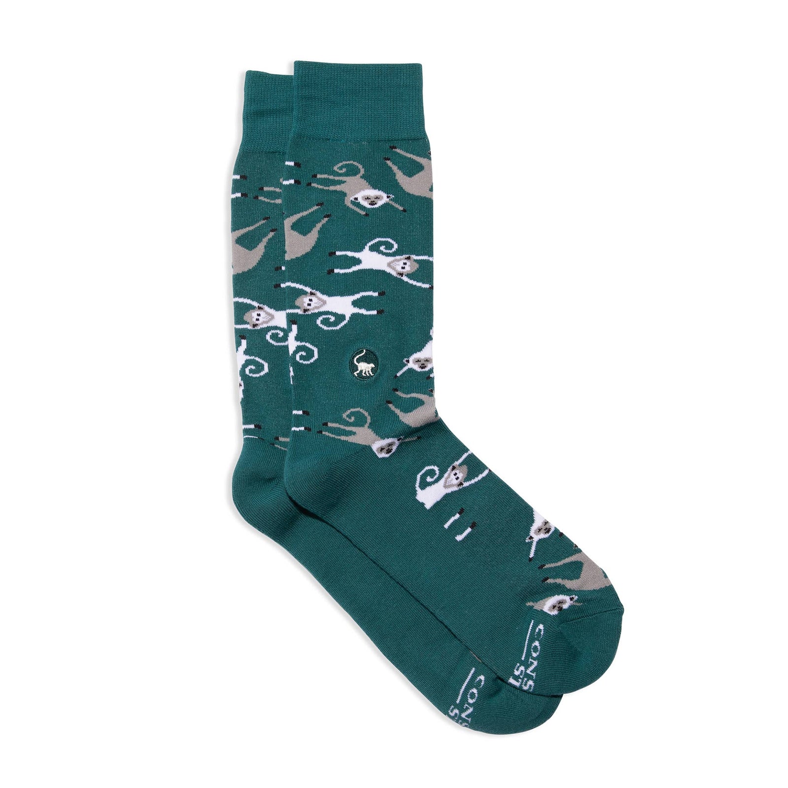 Men's Socks that Protect Monkeys | Fair Trade | Fits Men's Sizes 8.5-13