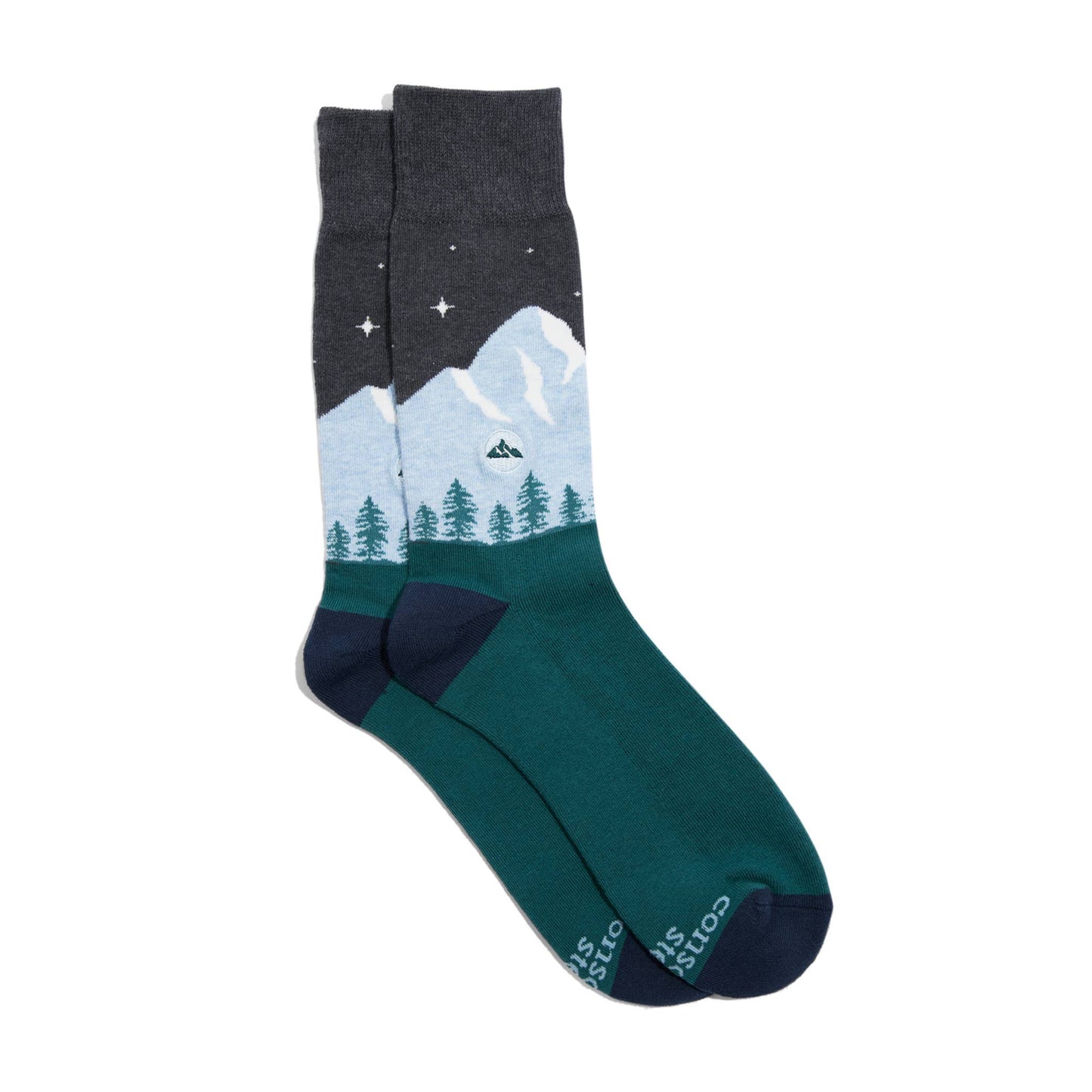 Men's Socks that Protect National Parks (Blue Mountain) | Fair Trade | Fits Men's Sizes 8.5-13