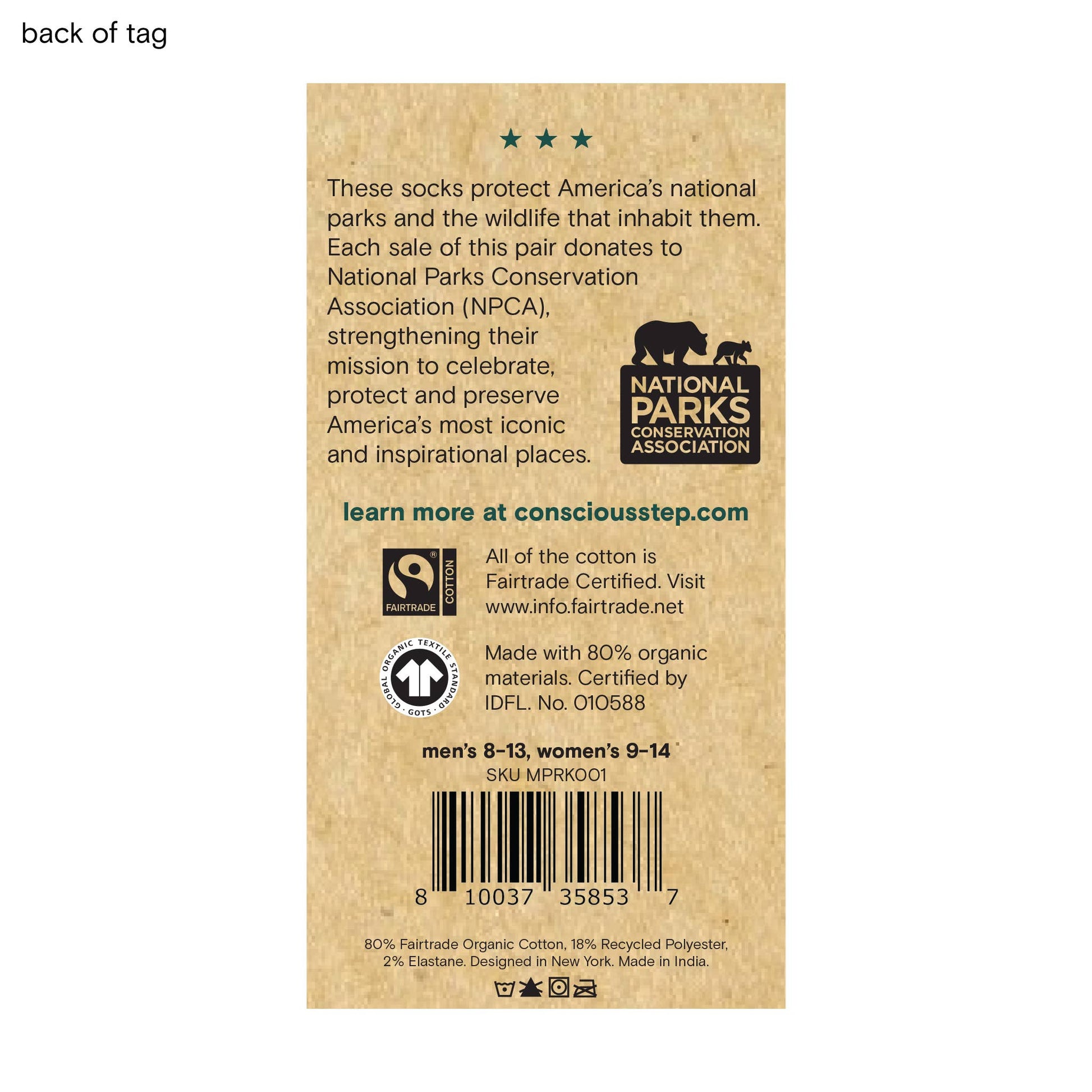 Men's Socks that Protect National Parks (Gray Fish) | Fair Trade | Fits Men's Sizes 8.5-13