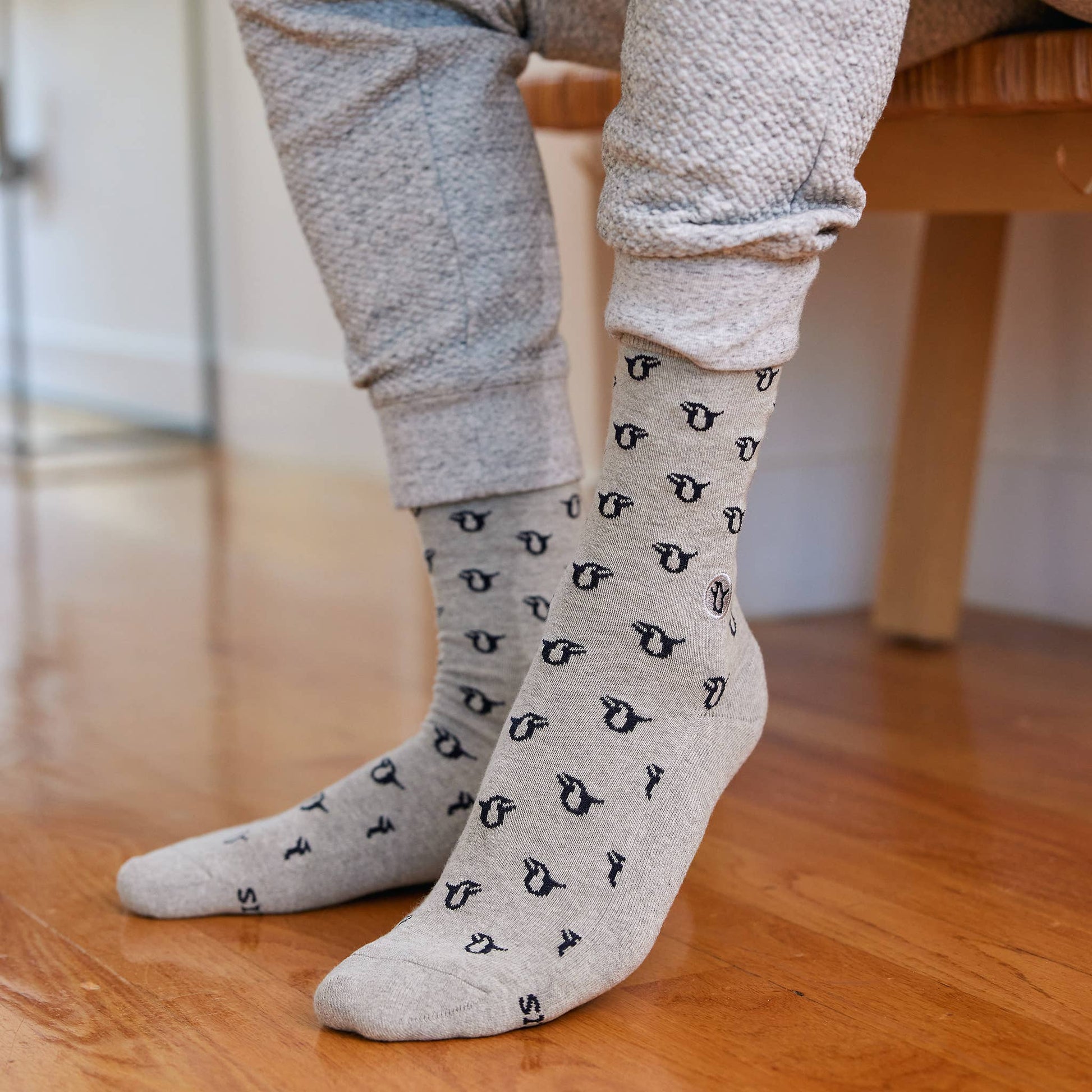 Men's Socks that Protect Penguins | Fair Trade | Fits Men's Sizes 8.5-13