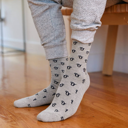 Men's Socks that Protect Penguins | Fair Trade | Fits Men's Sizes 8.5-13