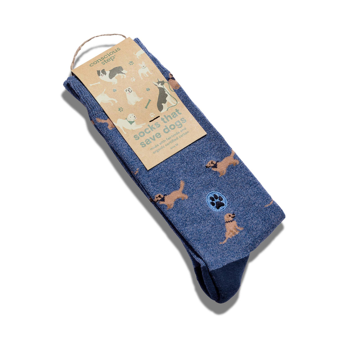 Men's Socks that Save Dogs (Golden Retrievers) | Fair Trade | Fits Men's Sizes 8-13-Conscious Step-The Bullish Store