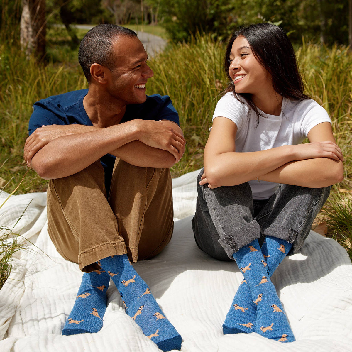 Men's Socks that Save Dogs (Golden Retrievers) | Fair Trade | Fits Men's Sizes 8-13-Conscious Step-The Bullish Store
