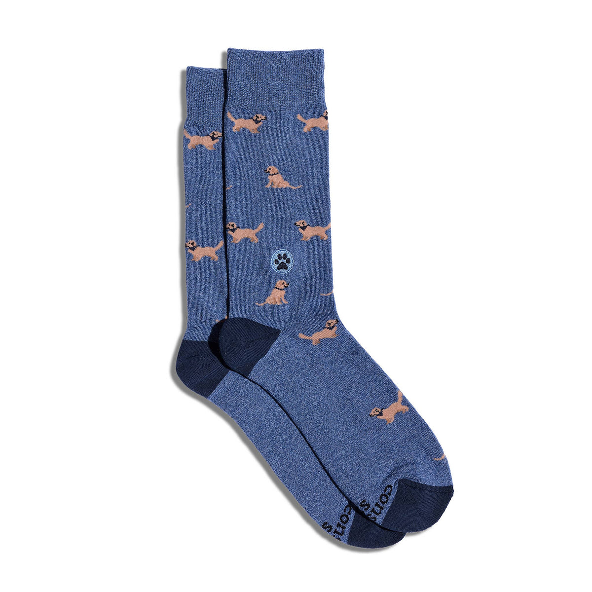 Men's Socks that Save Dogs (Golden Retrievers) | Fair Trade | Fits Men's Sizes 8-13-Conscious Step-The Bullish Store