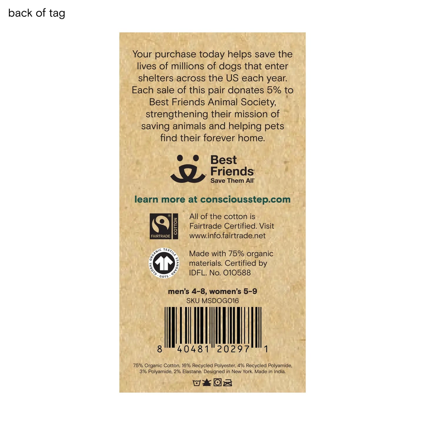 Men's Socks that Save Dogs (Paw Parade) | Fair Trade | Fits Men's Sizes 8.5-13-Conscious Step-The Bullish Store