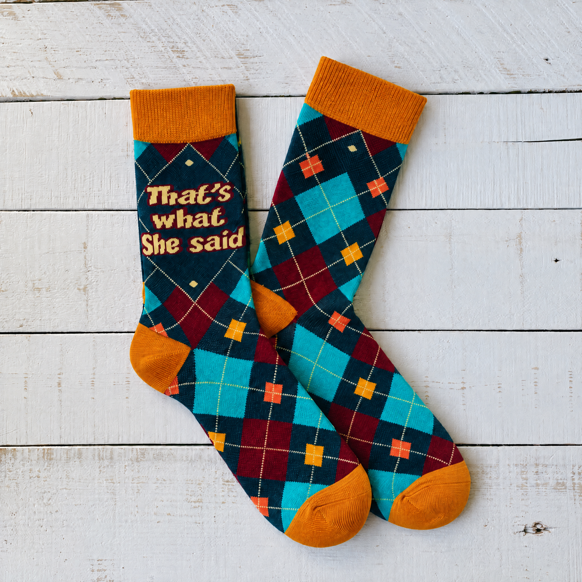 Men's That's What She Said Crew Socks-Fabdaz-The Bullish Store