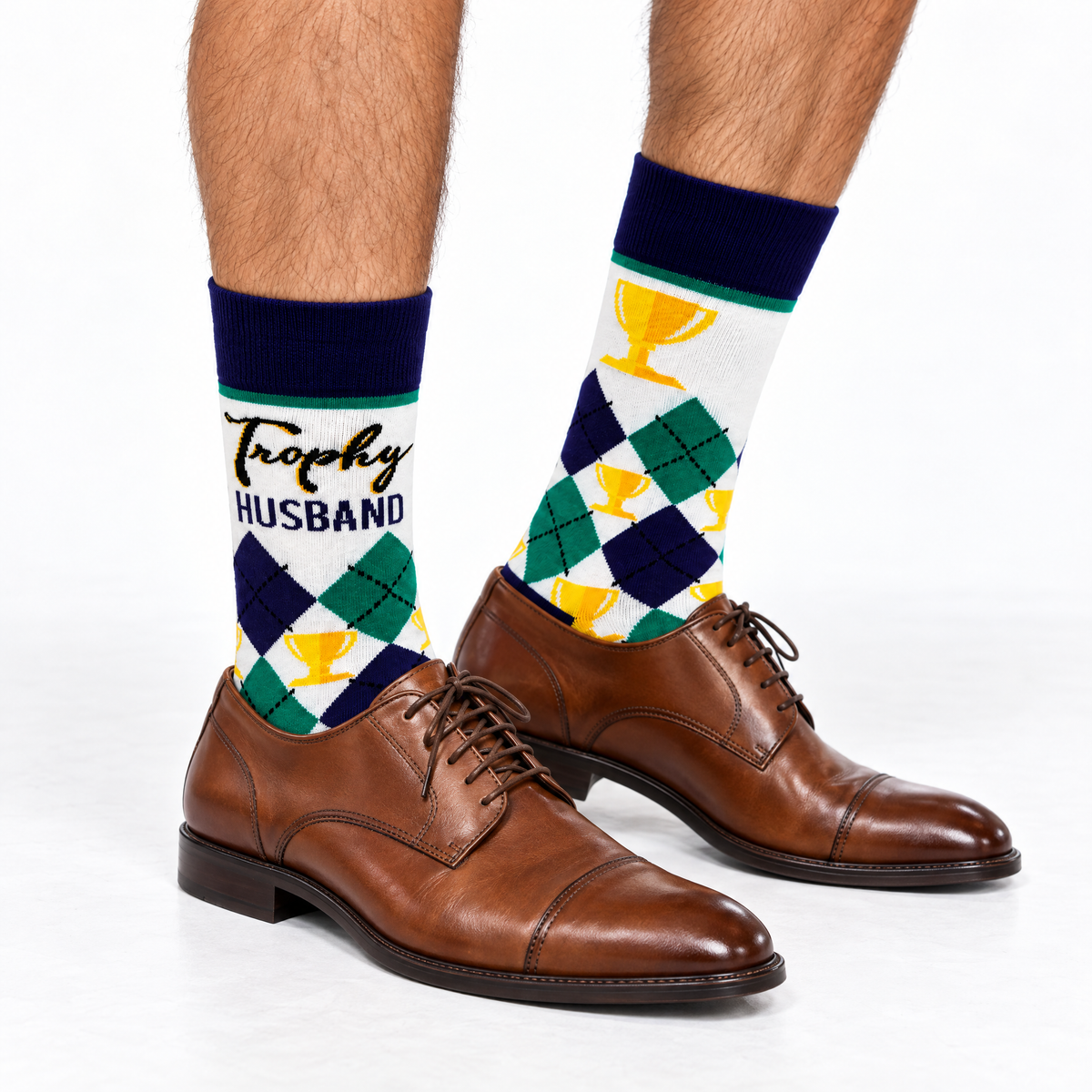 Men's Trophy Husband Crew Socks-Fabdaz-The Bullish Store