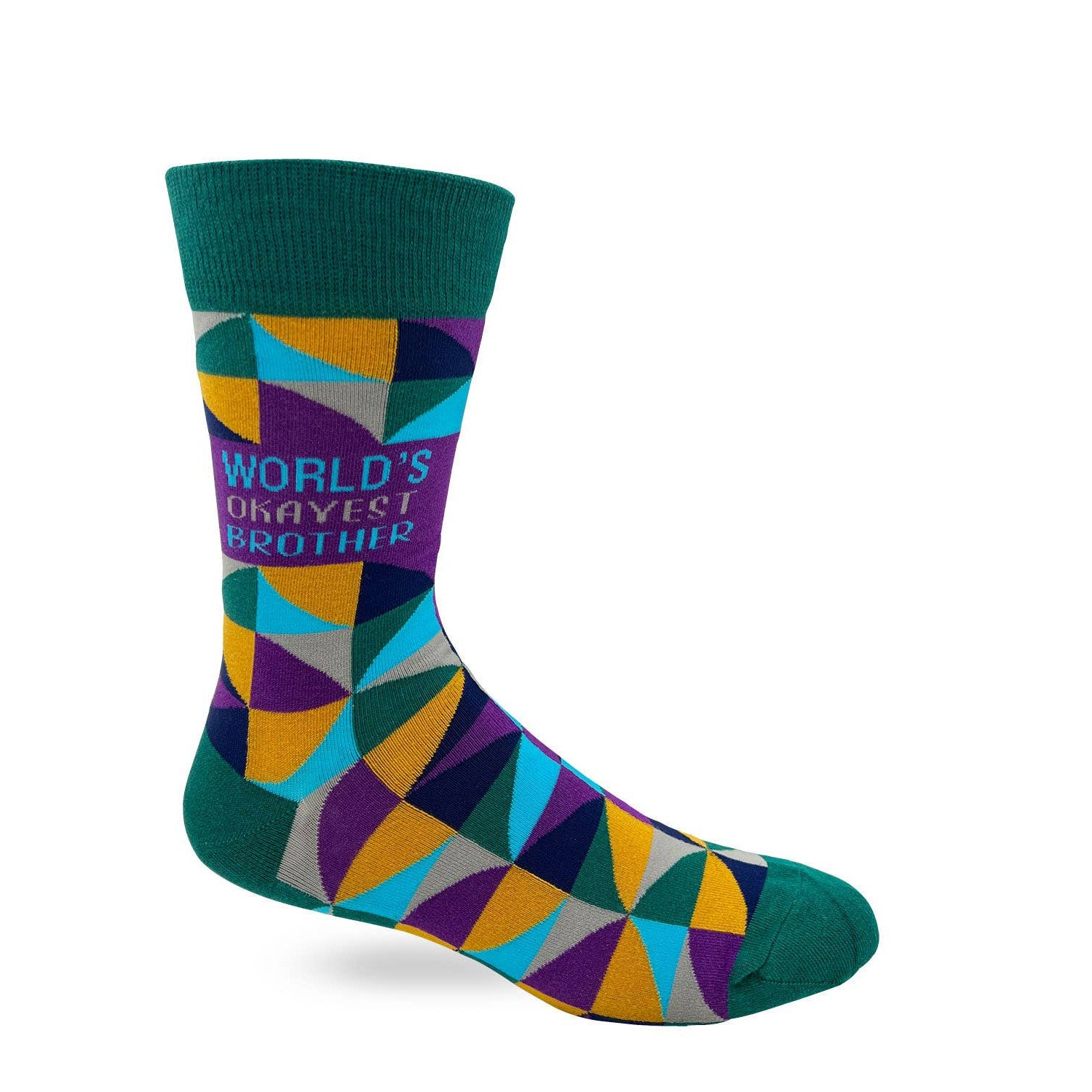 Men's World's Okayest Brother Novelty Crew Socks