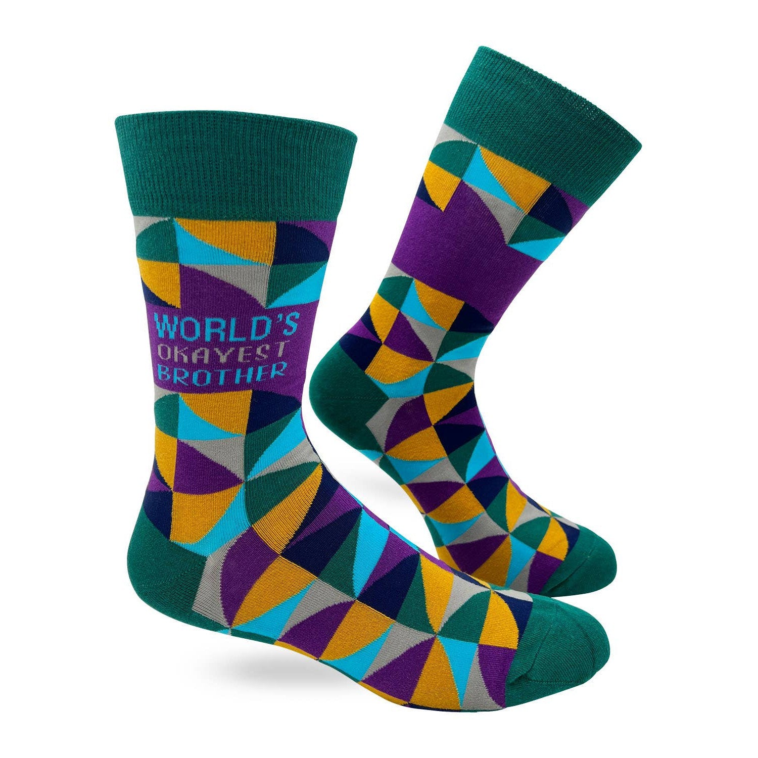 Men's World's Okayest Brother Novelty Crew Socks