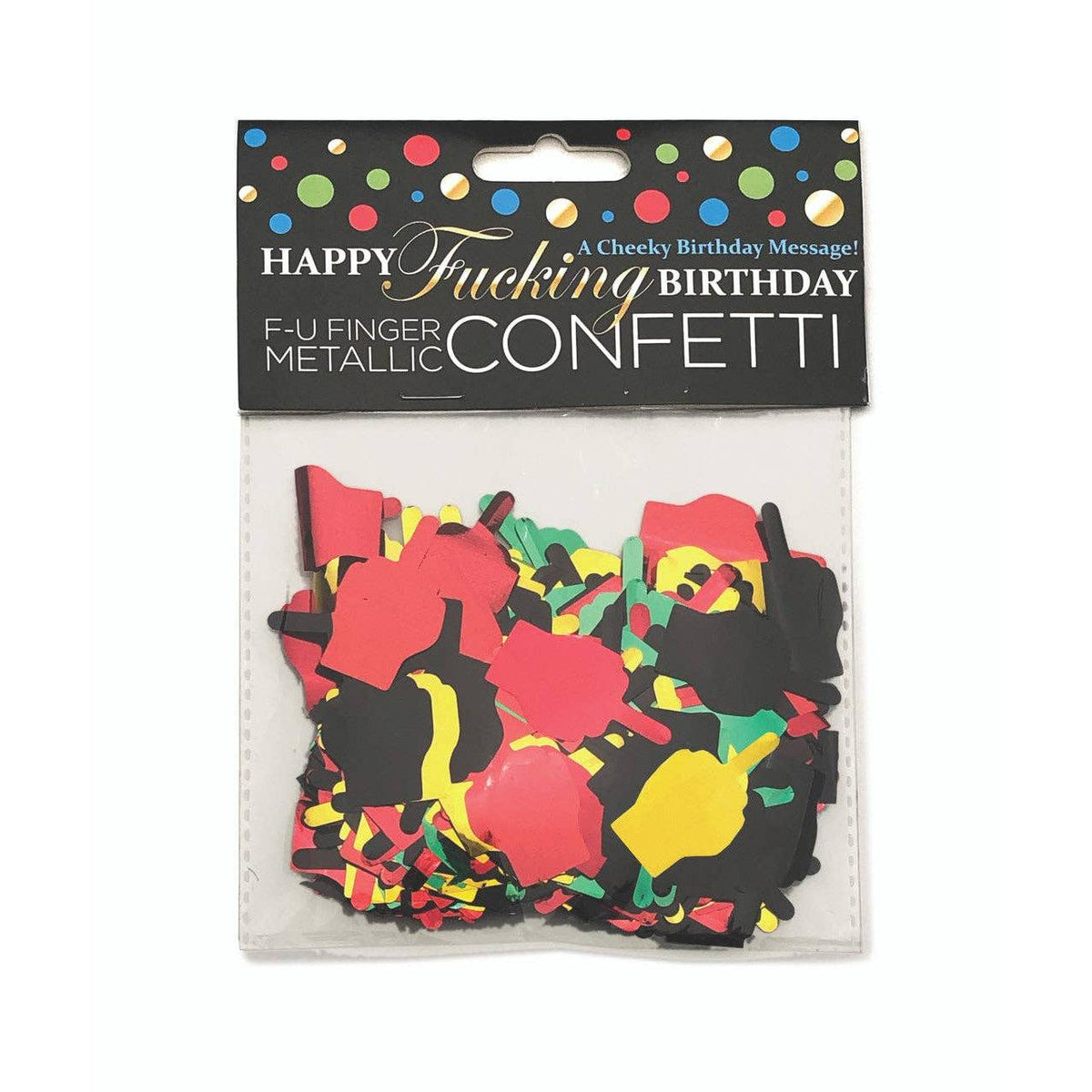Metallic FU Finger Confetti | 3 oz
