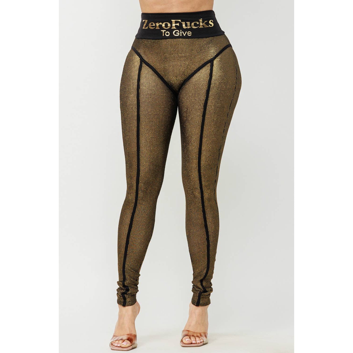 Metallic Mesh Leggings [Available in Sizes SM-L]