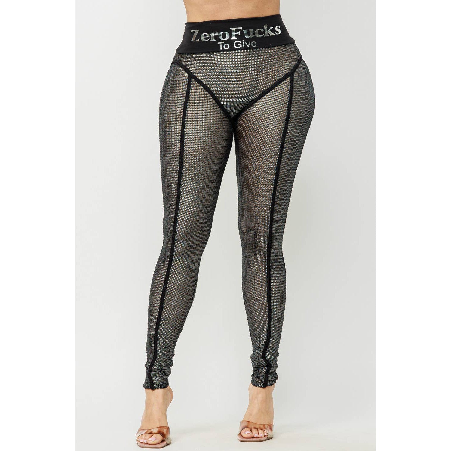 Metallic Mesh Leggings [Available in Sizes SM-L]