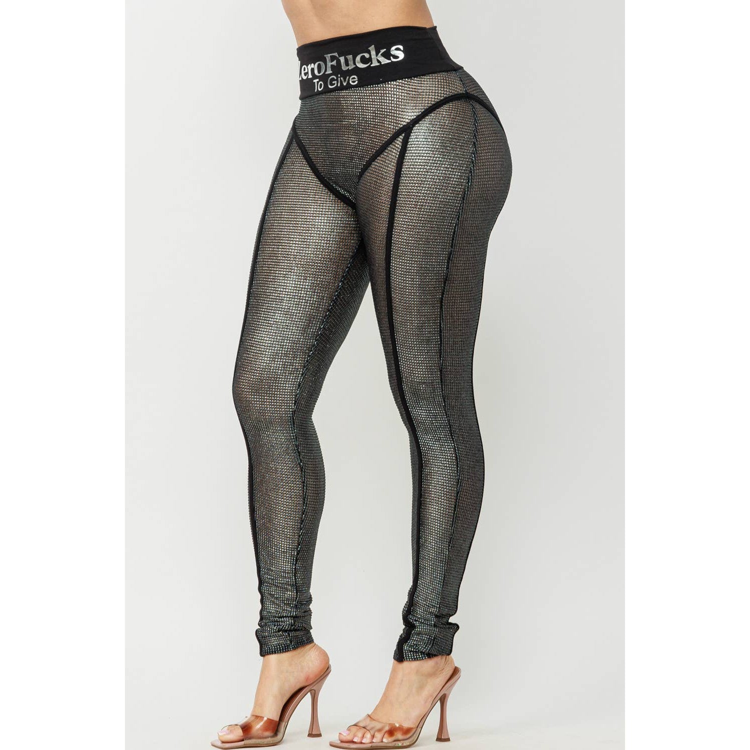 Metallic Mesh Leggings [Available in Sizes SM-L]