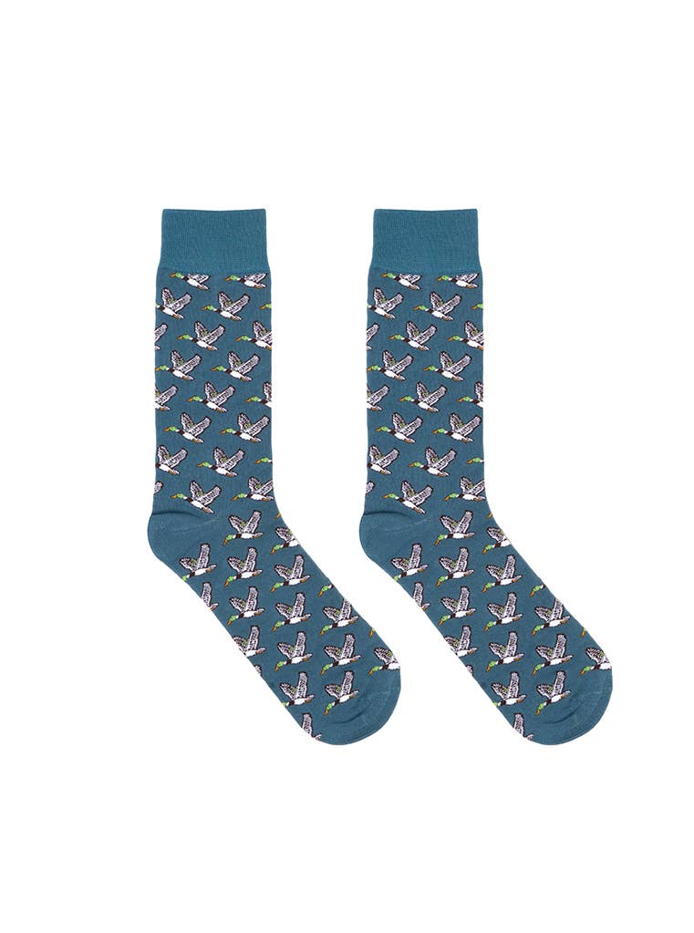 Migrating Ducks Men's Bamboo Crew Socks