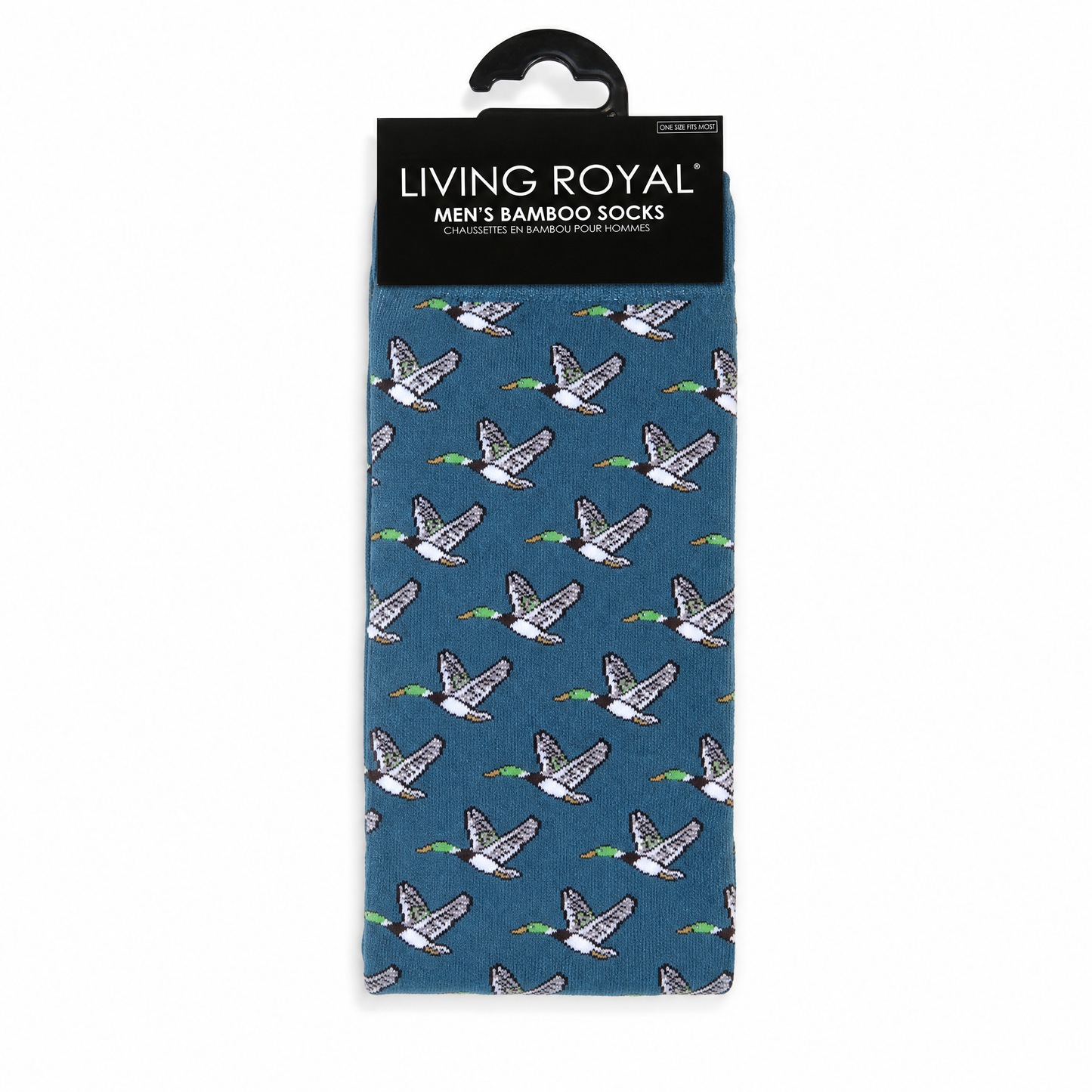 Migrating Ducks Men's Bamboo Crew Socks-Living Royal-The Bullish Store