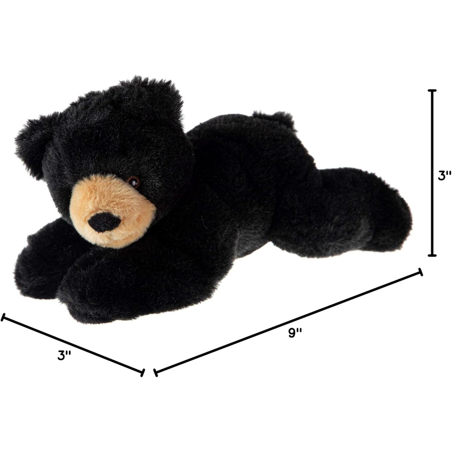 Mini Black Bear Stuffed Animal 8" | Eco-Friendly Wild Republic Plush Toy