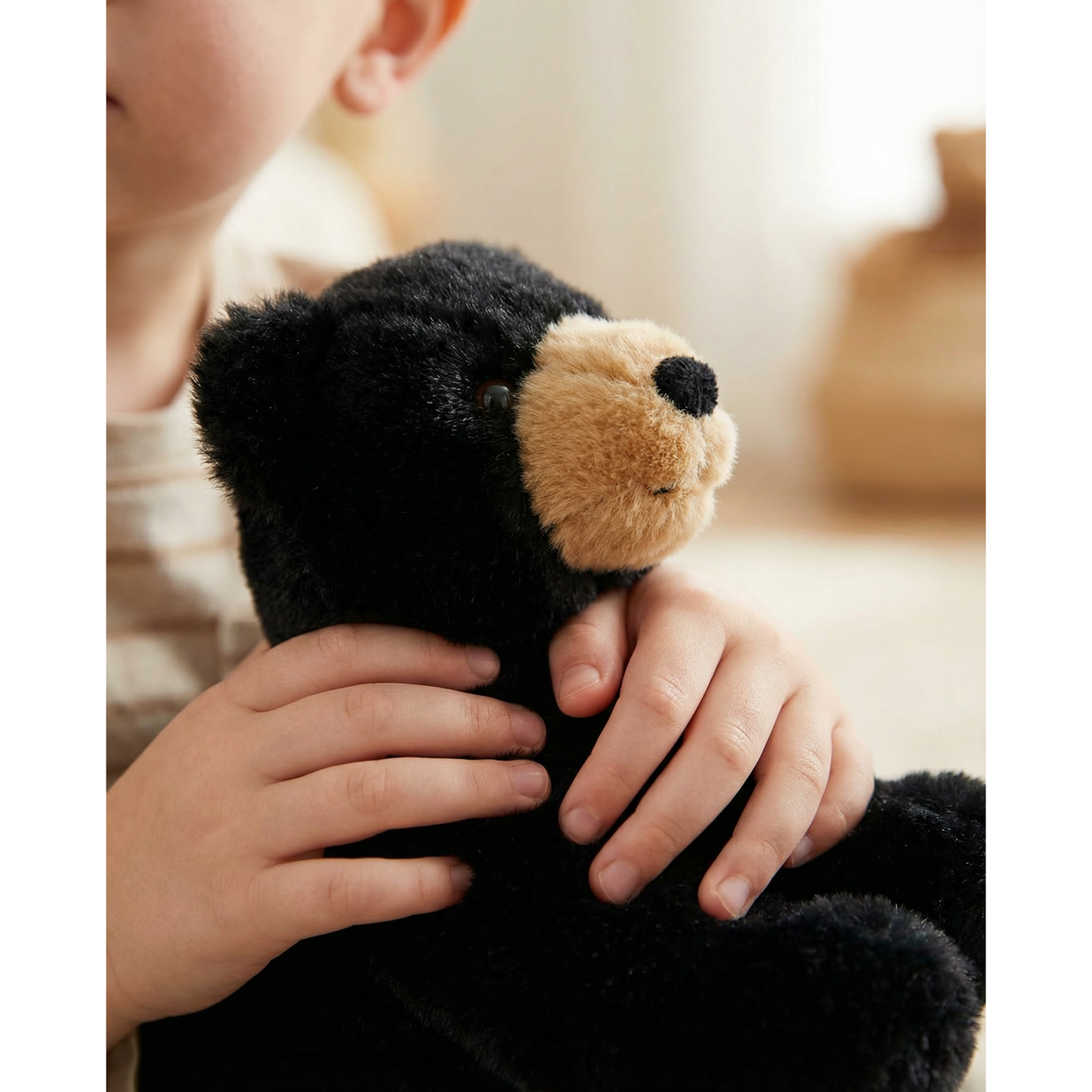 Mini Black Bear Stuffed Animal 8" | Eco-Friendly Wild Republic Plush Toy