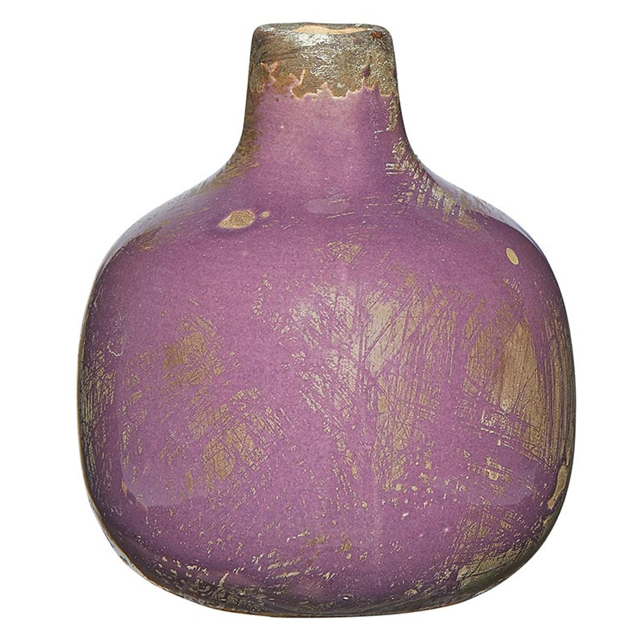 Mini Ceramic Vase | Glossy Round Bud Vase | Small Decorative Accent for Home or Gift