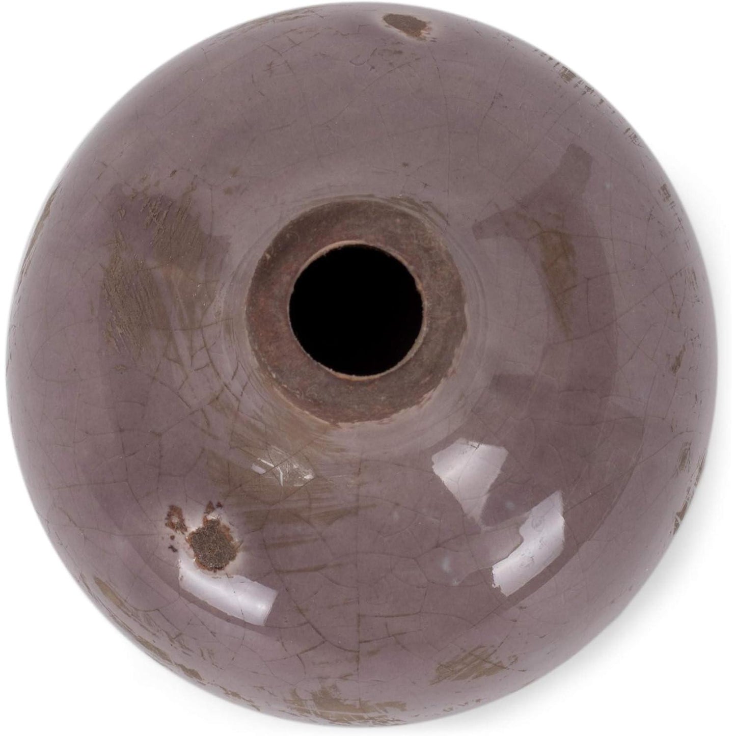 Mini Ceramic Vase | Glossy Round Bud Vase | Small Decorative Accent for Home or Gift