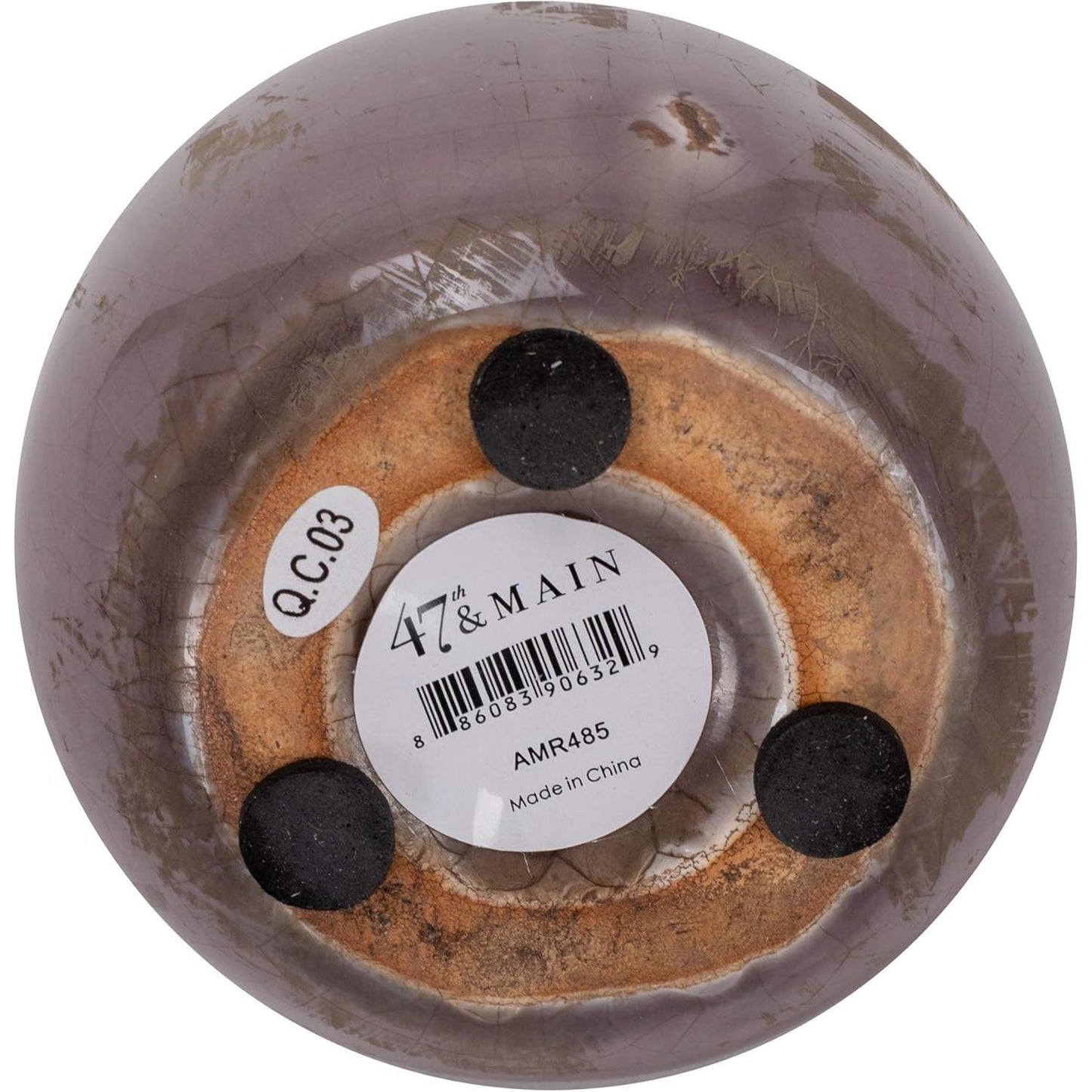 Mini Ceramic Vase | Glossy Round Bud Vase | Small Decorative Accent for Home or Gift