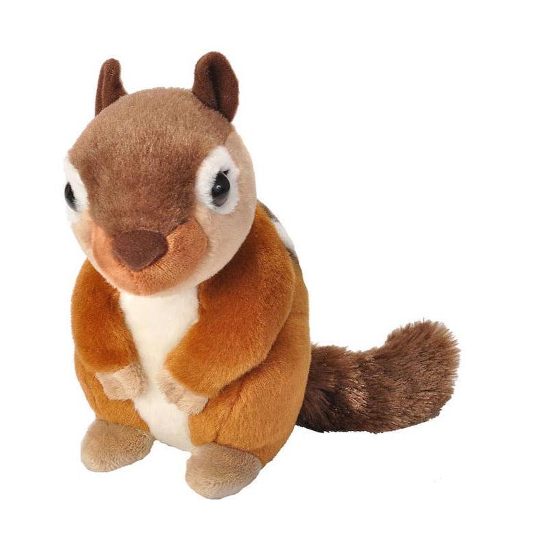 Mini Chipmunk Stuffed Animal 8" | Cuddlekins Mini Plush Chipmunk by Wild Republic