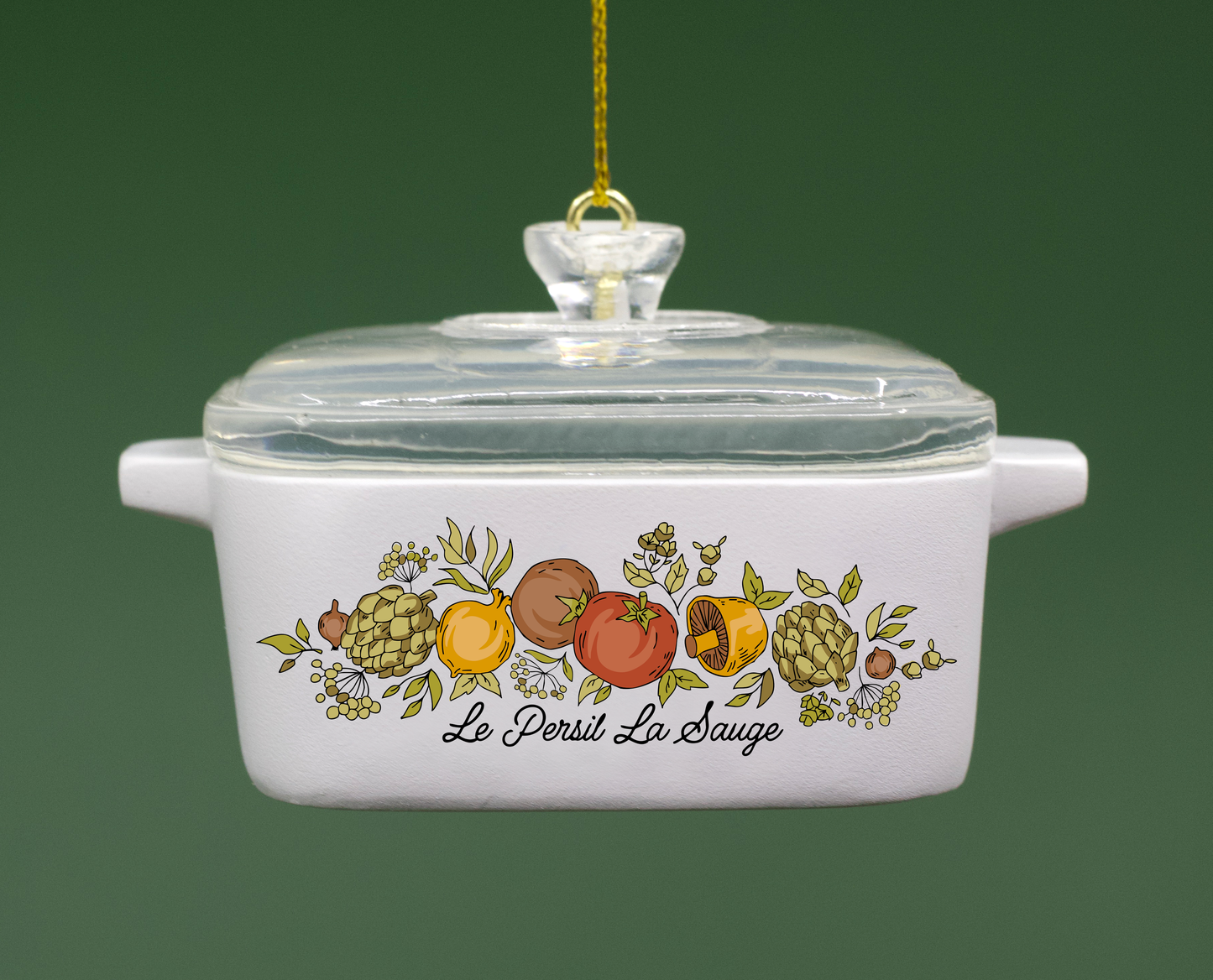 Mini Corning Ware Casserole Ornament | Cornflower & Spice of Life