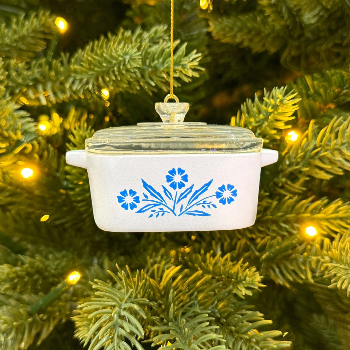 Mini Corning Ware Casserole Ornament | Cornflower & Spice of Life