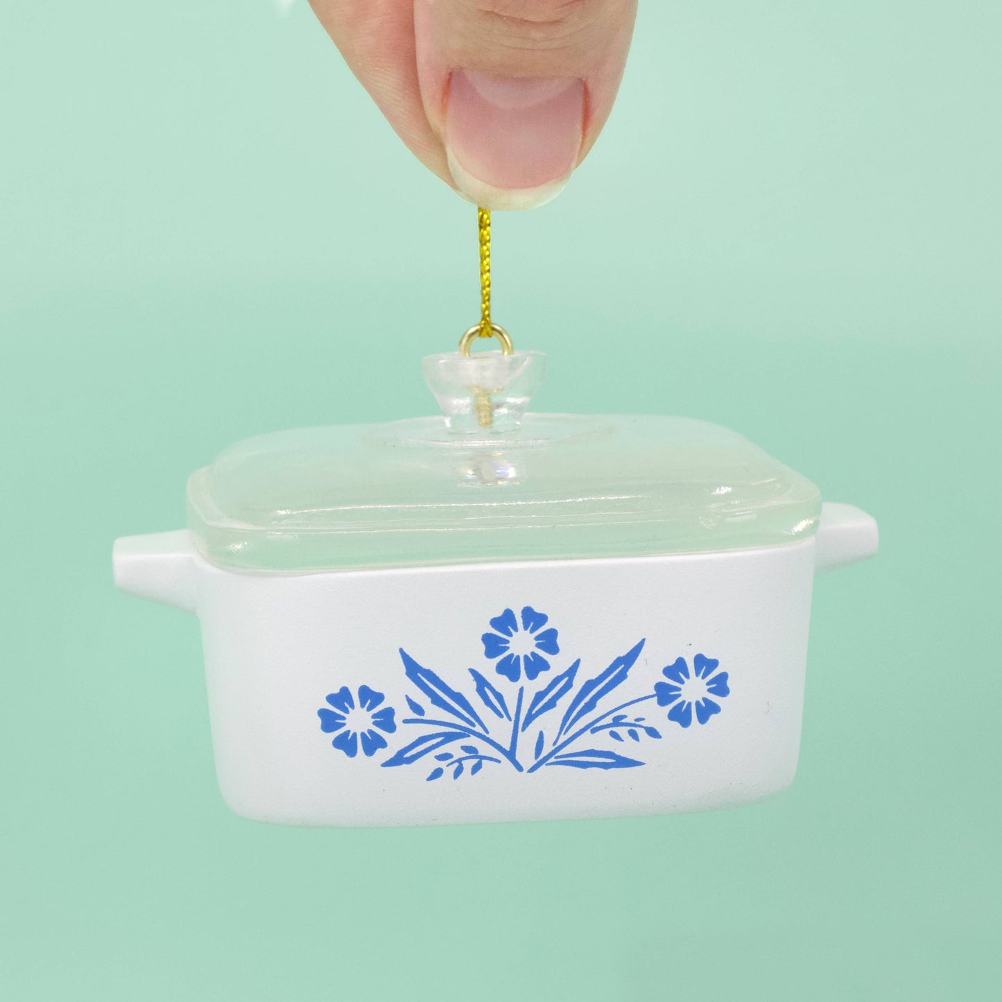 Mini Corning Ware Casserole Ornament | Cornflower & Spice of Life