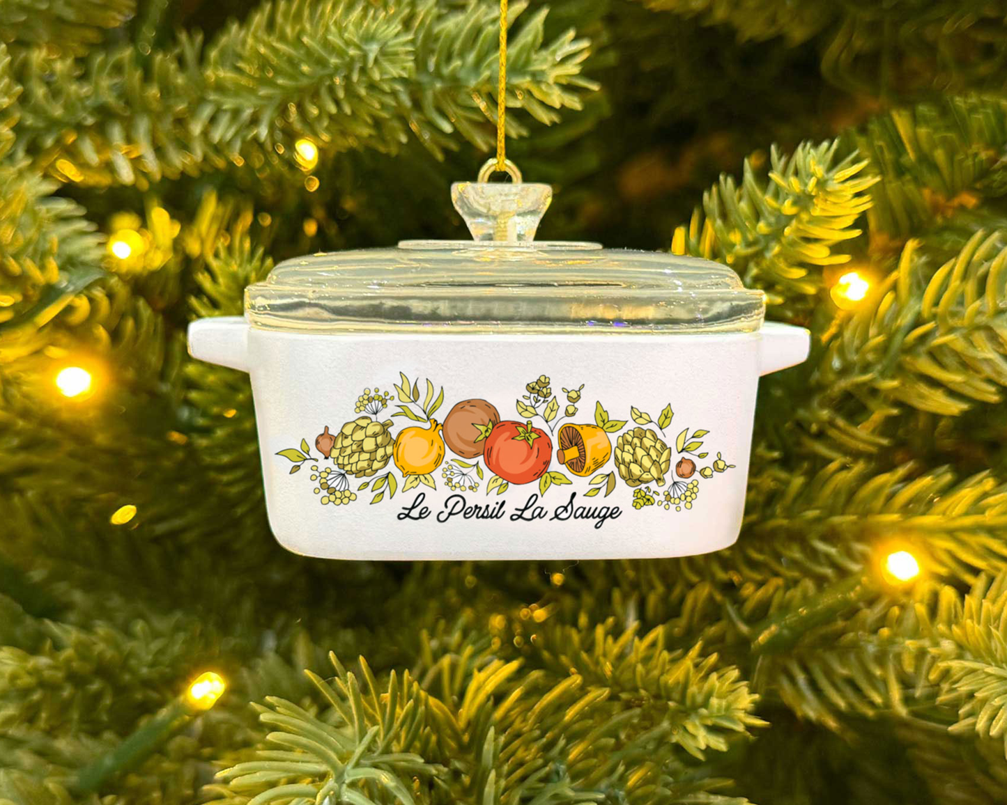 Mini Corning Ware Casserole Ornament | Cornflower & Spice of Life
