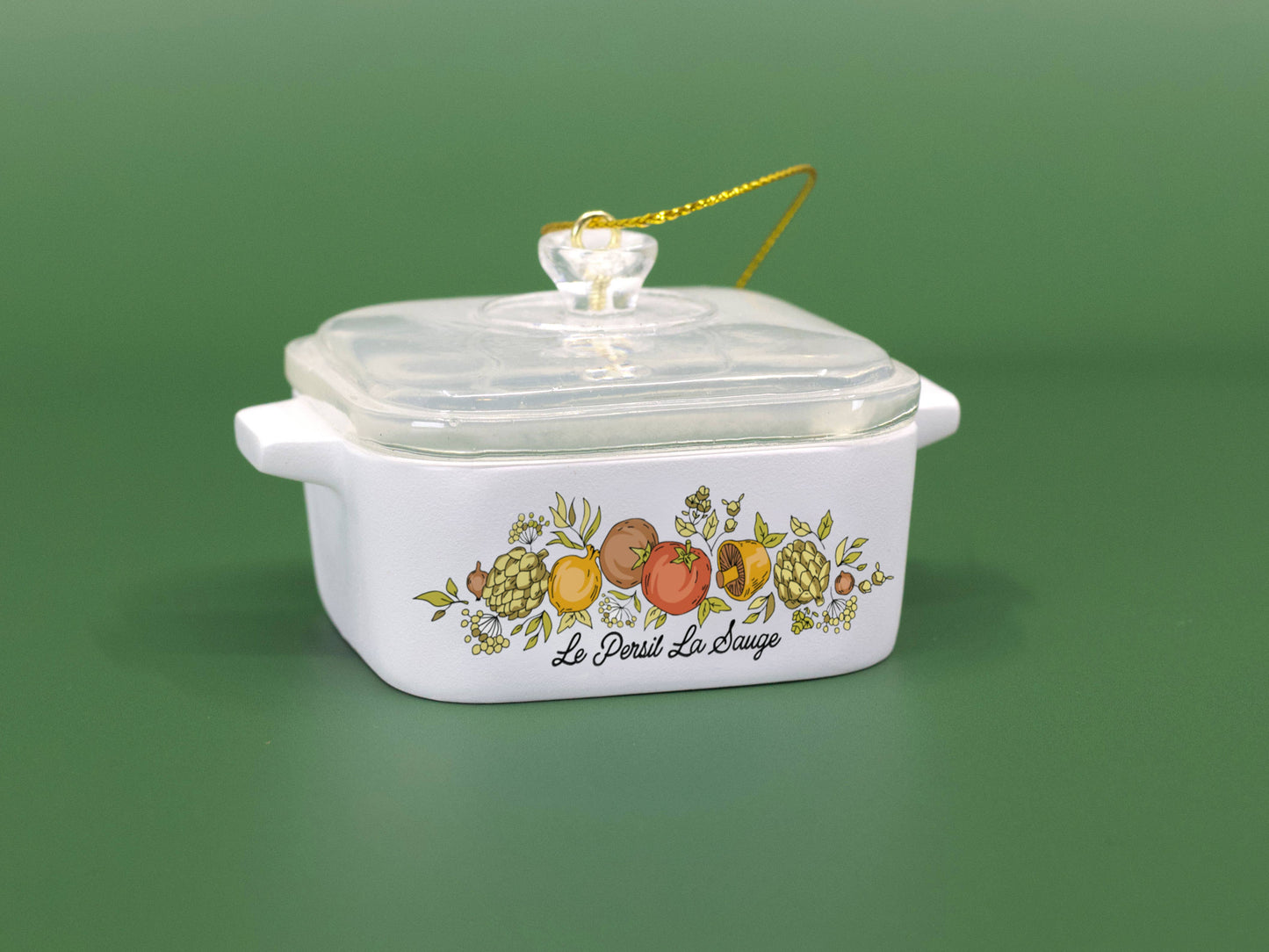 Mini Corning Ware Casserole Ornament | Cornflower & Spice of Life