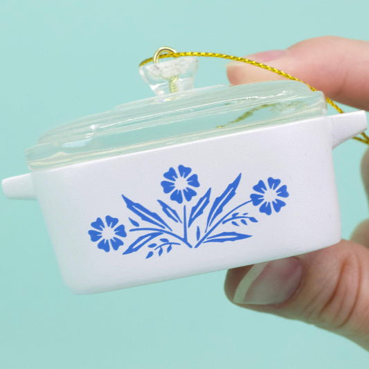 Mini Corning Ware Casserole Ornament | Cornflower & Spice of Life-Twinkltoast-The Bullish Store