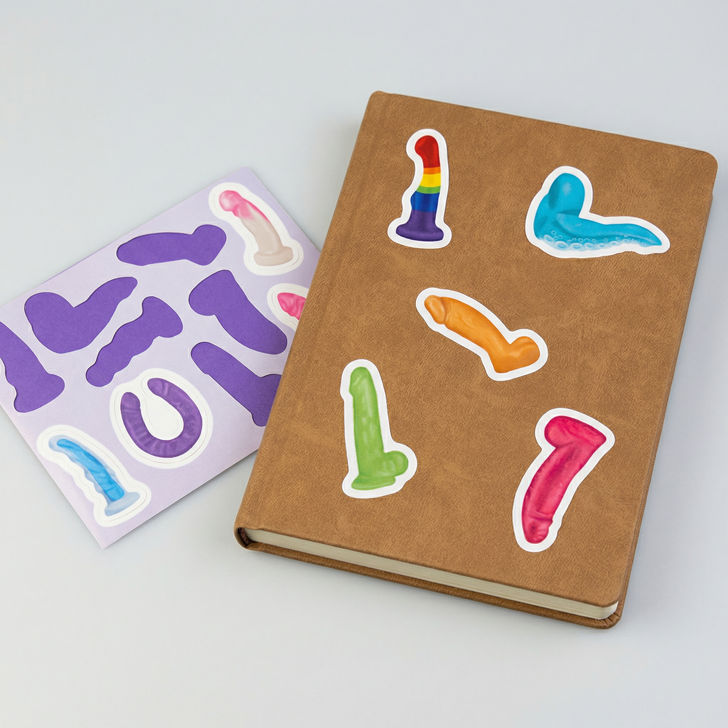 Mini Dicks Sticker Sheet | Waterproof Gag Gift Decal | Funny Adult Vinyl Sticker Pack (10 pcs)