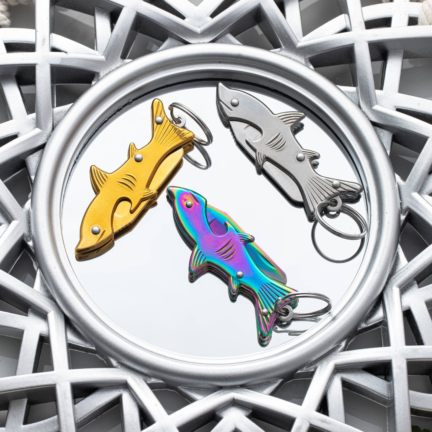 Mini Folding EDC Knife Keychain | Utility Pocket Fish Knife