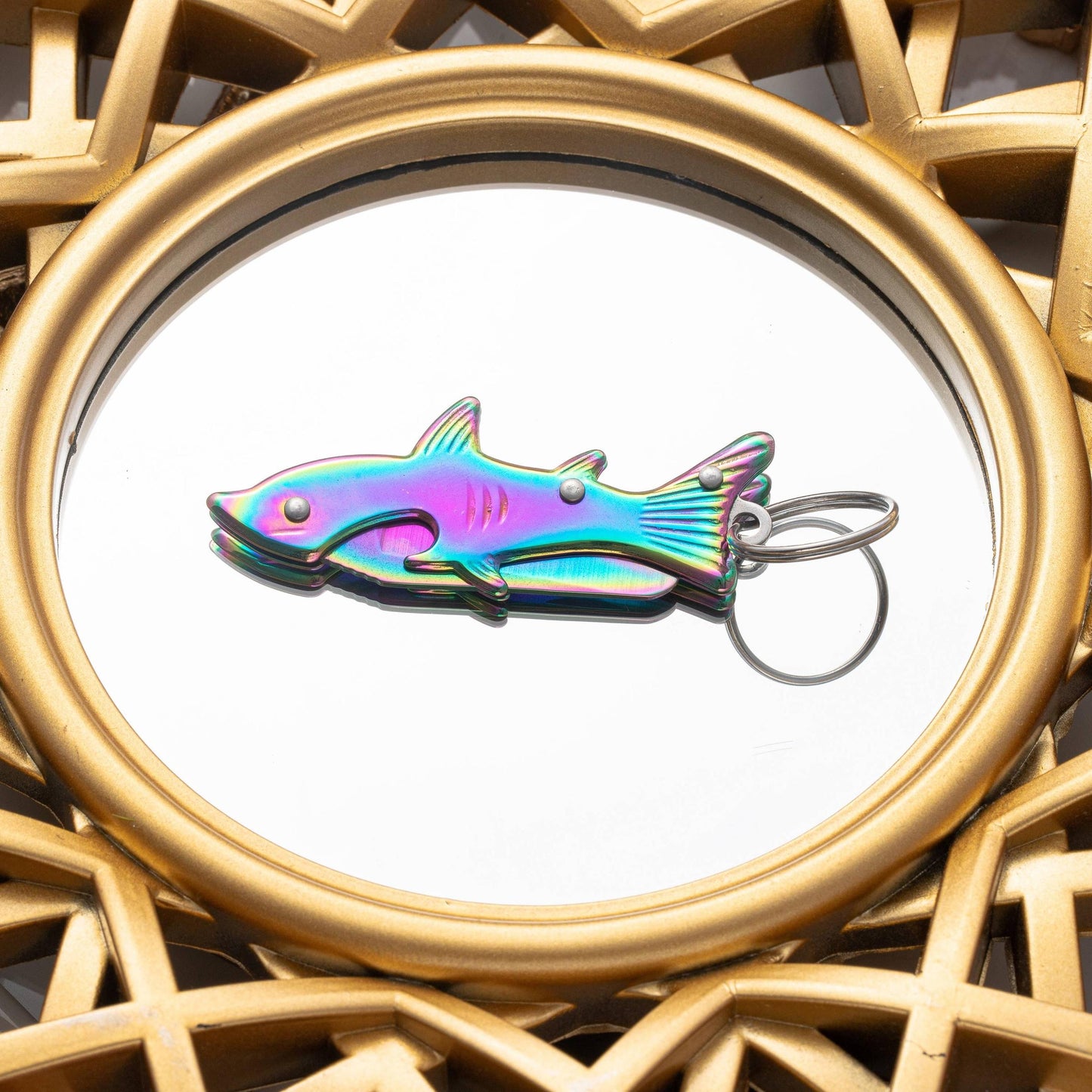 Mini Folding Knife Fish Keychain | Utility Pocket EDC Switchblade Knife-Real Sic-The Bullish Store