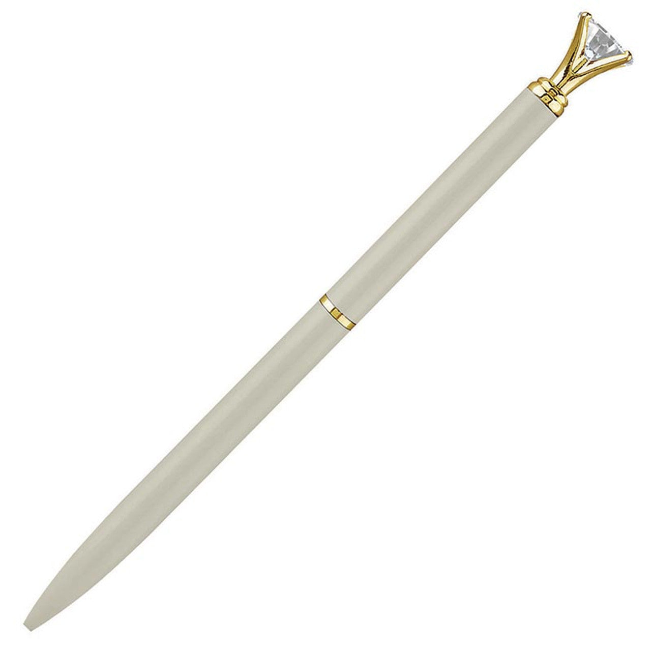 Mini Gem Pens | Refillable Black Ink Ballpoint with Gold Metal Barrel