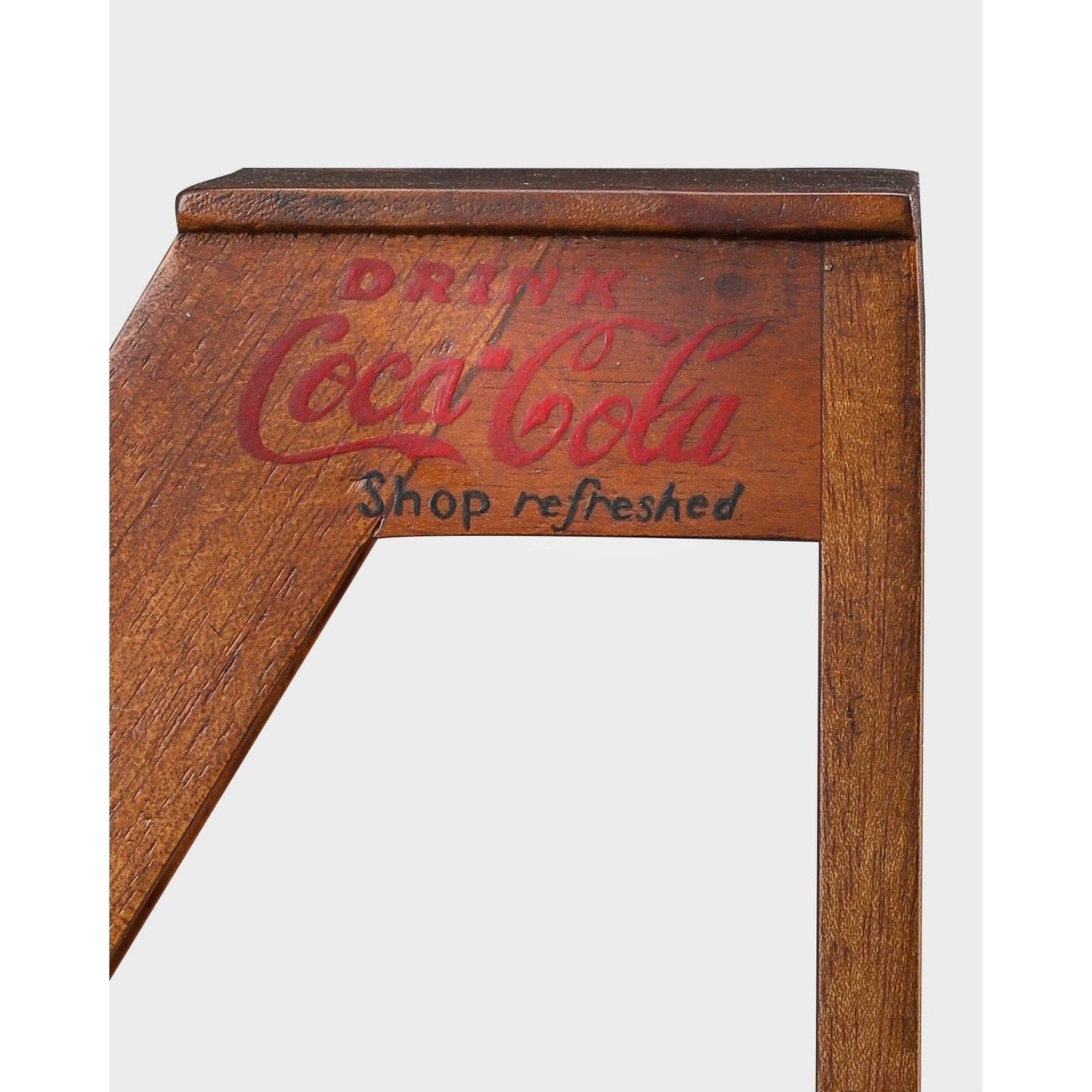 Mini General Store Ladder Desktop Decor | Vintage Wooden Store Steps Decorative Accent