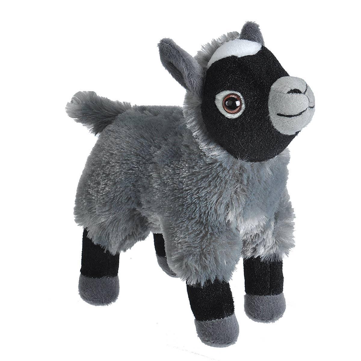 Mini Goat Stuffed Animal 8" | Cuddlekins Mini Goat Plush from Wild Republic