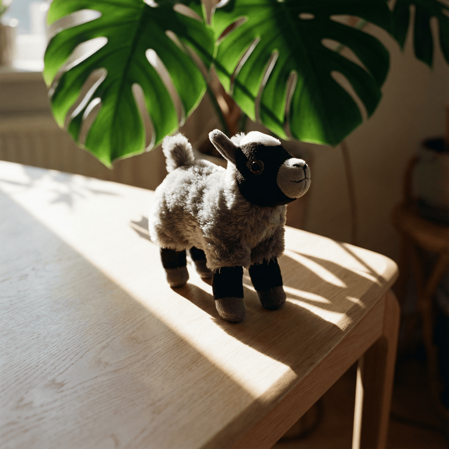 Mini Goat Stuffed Animal 8" | Cuddlekins Mini Goat Plush from Wild Republic